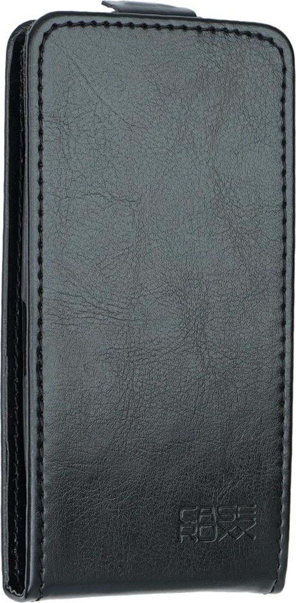 caseroxx Schutz Tasche Hülle Flip Cover kompatibel mit Gigaset GL395, Smartphone Tasche Flip Cover in schwarz Bild 2
