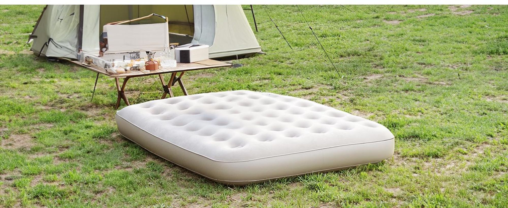 Elektrische Luftpumpe, 5000mAh Wiederaufladbare Akku Luftpumpe, Quick-Fill Inflator Deflator Luftpumpe Elektrisch mit 3 Luftdüsen für Camping Isomatte