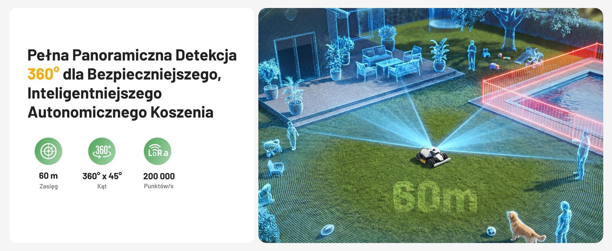 Robotická sekačka Mammotion LUBA Mini 2 AWD 1500 s garáží, bez kabelu, do 1500 m², sekání okrajů, DropMow, auto-mapování, 4G, APP