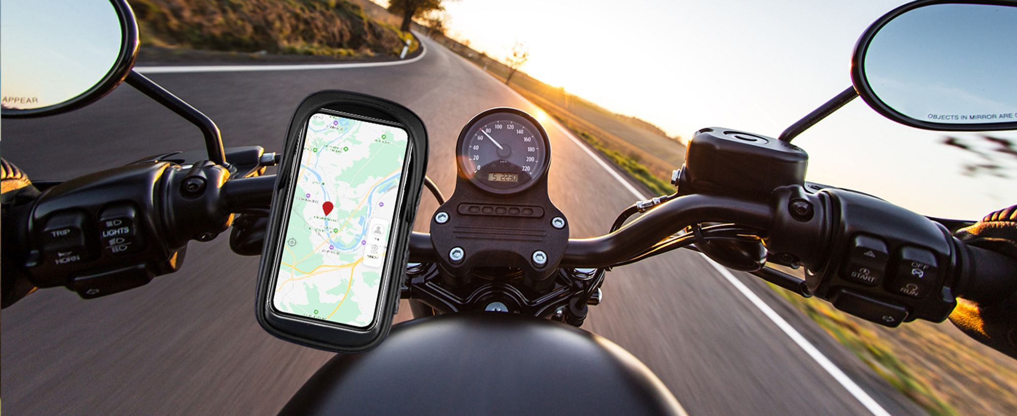 Handyhalterung Fahrrad Wasserdicht Handyhalter Motorrad 360°Drehbarem Fahrradhalterung Lenkertasche für 4.7-7 Zoll Smartphone