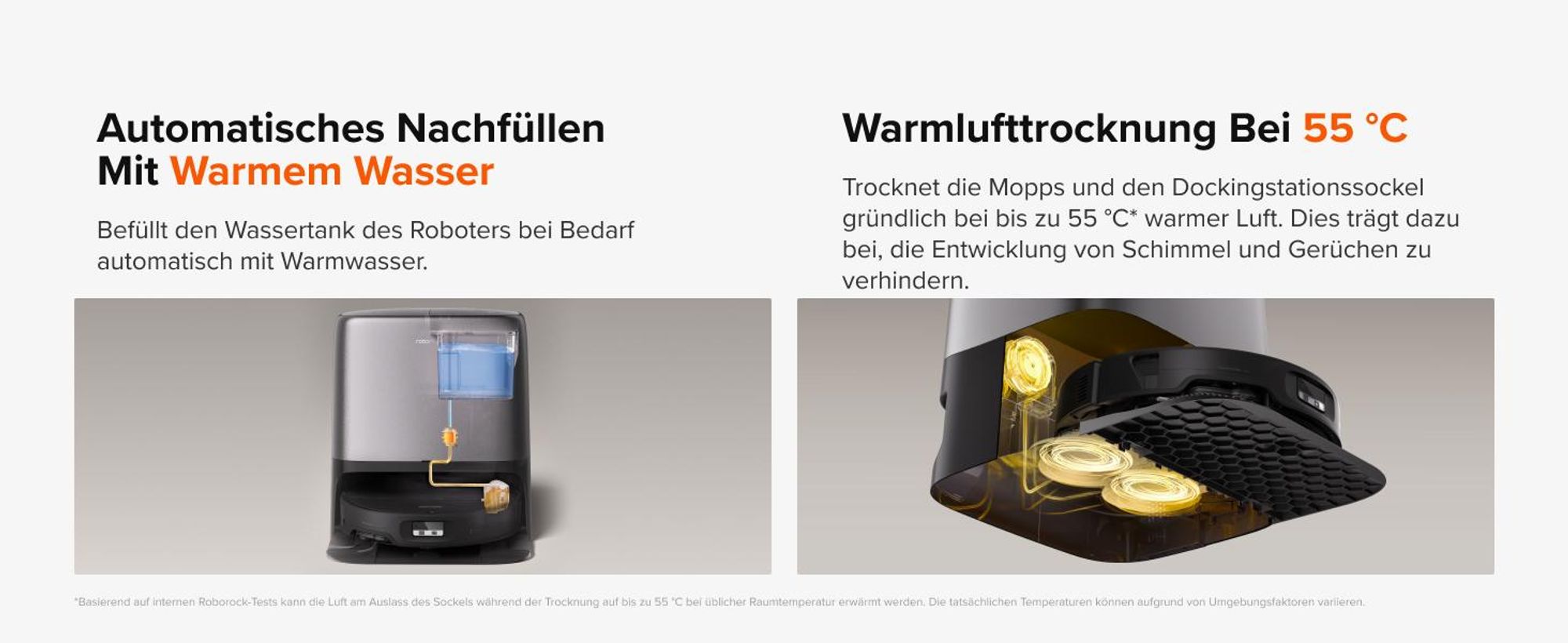 Roborock Saros 20 Neo Set Saugroboter mit Wischfunktion, 36.000 Pa Saugkraft Dual Zero-Tangle-System, FlexiArm Technologie 100°C Heißwasser-Moppwäsche