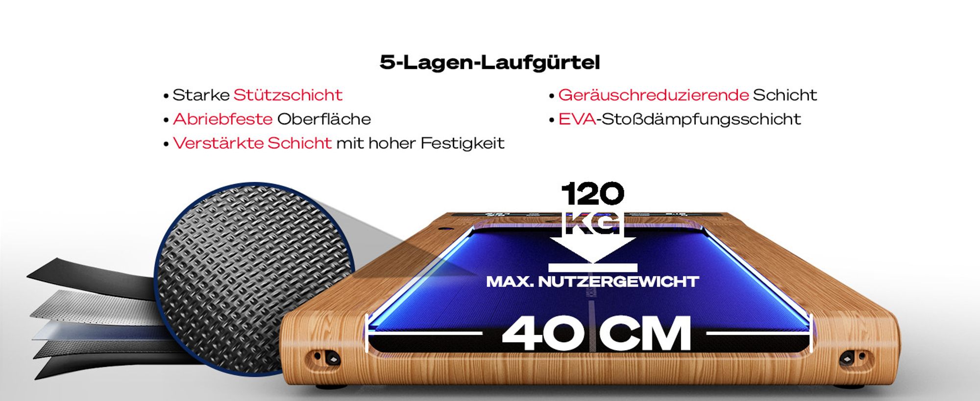 Sportstech sWalk Hellbraun