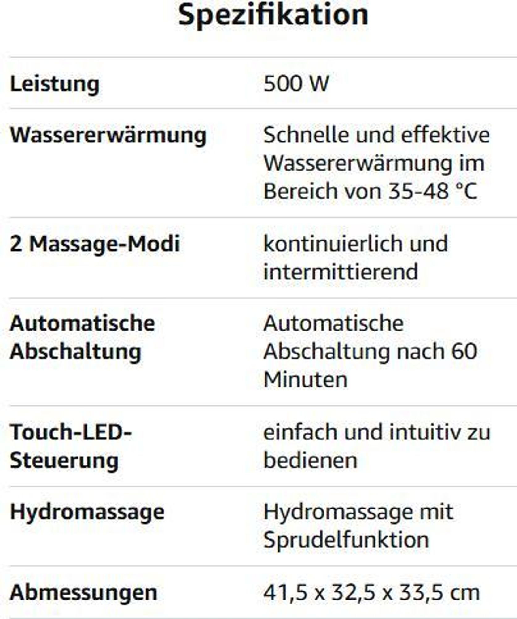 Wasser Fussmassagegerat mit LED-Anzeige und 6 Massagerollen