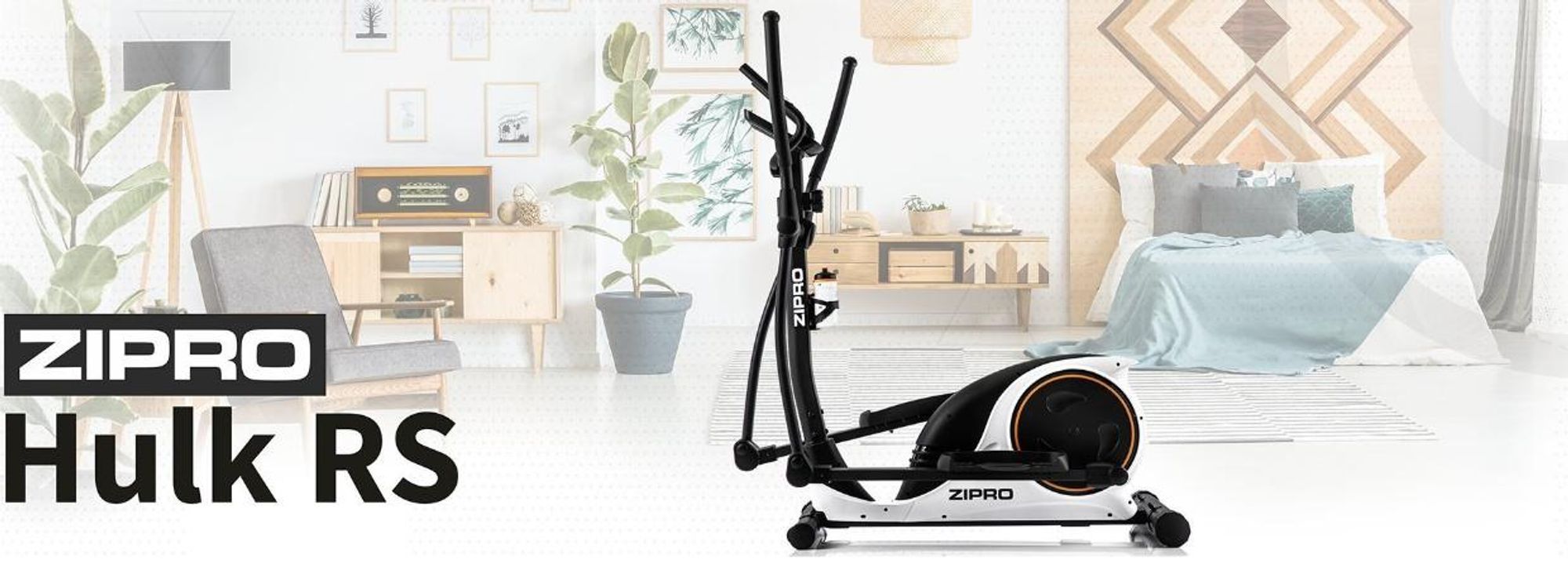 Zipro Crosstrainer Hulk RS – Magnetischer Ellipsentrainer bis 150kg Belastbar 8kg Schwungmasse Leiser Riemenantrieb Heimtrainer mit Pulsmessung