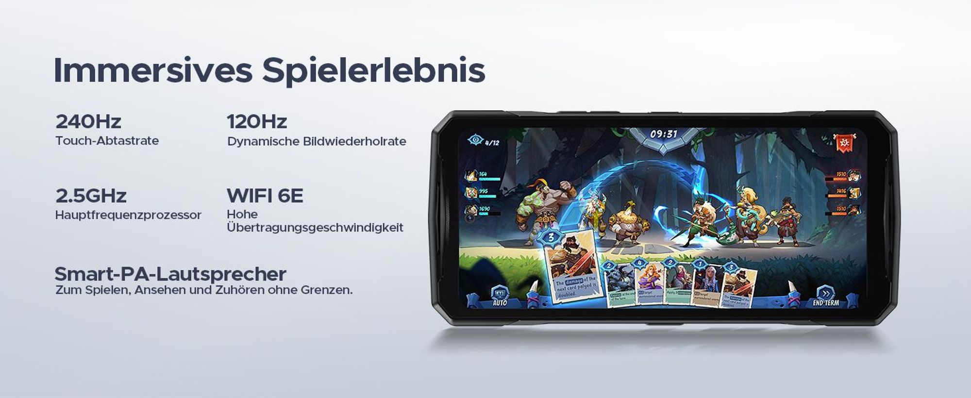 DOOGEE V40 Outdoor Handy Ohne Vertrag 5G - MediaTek Dimensity 7300 Android 14 Handy, 32GB RAM + 512GB ROM Outdoor Smartphone, Rugged Baustellenhandy