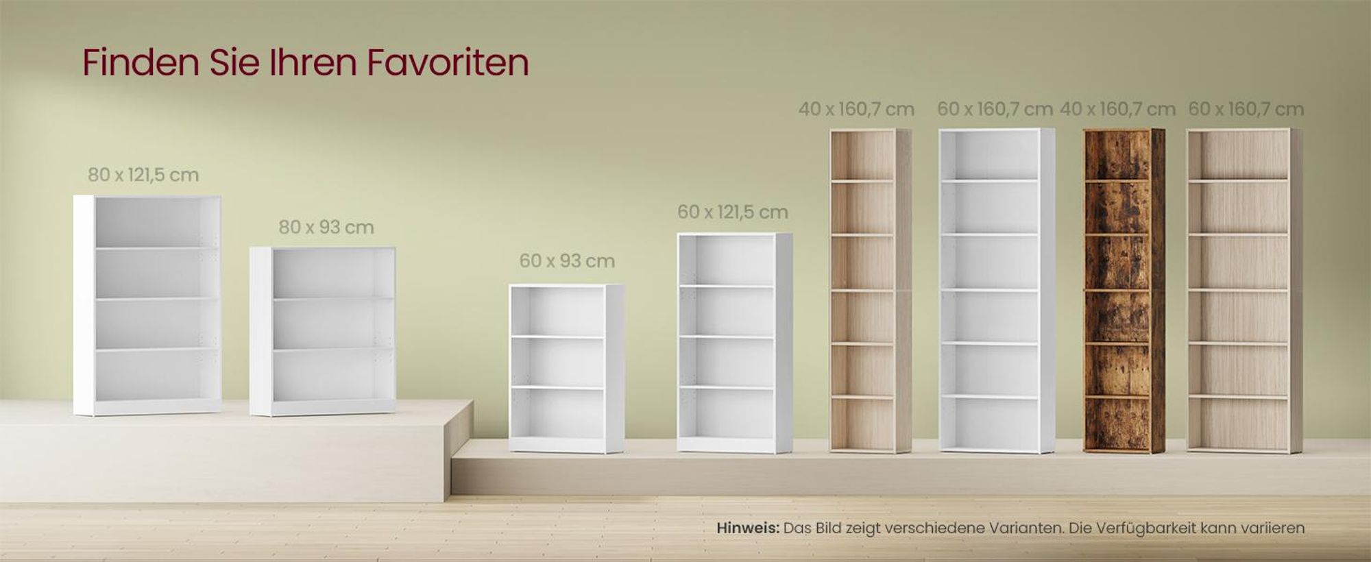 VASAGLE Bücherregal, 6-stöckiges Regal, offenes Aufbewahrungsregal, Standregal, 24 x 40 x 178,5 cm