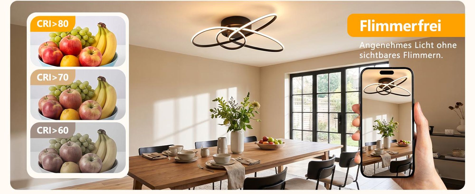 ZMH LED stropné svietidlo 30W čierne stmievateľné s diaľkovým ovládaním moderný kruhový dizajn vnútorné osvetlenie pre obývačku spálne kuchyňu jedáleň
