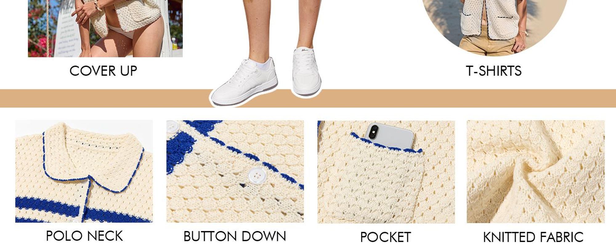 Eine lässige,locker sitzende und stylische Damenstrickjacke mit Knopfleiste,Größe:L