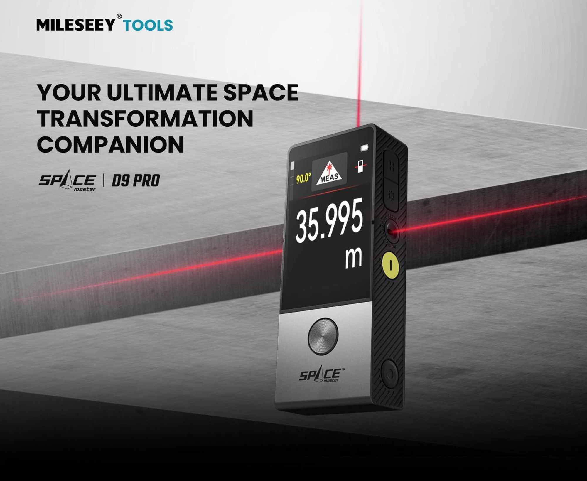MiLESEEY D9 Pro Telemetro Laser con Touchscreen IPS Tecnologia P2P App