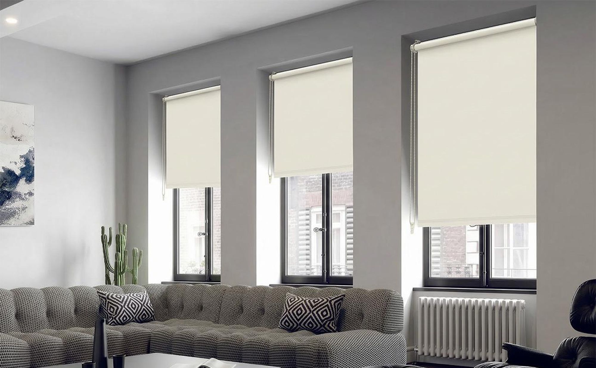 Verdunklungsrollo 50x130cm Beige Thermorollo Fensterrollo Klemmfix ohne Bohren Seitenzugrollo Sonnenschutz Wärmeschutz Blickdicht Rollo