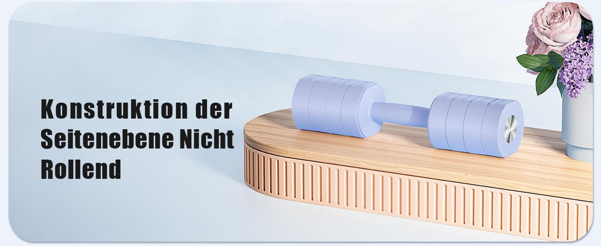 Verstellbare 4-in-1 Kurzhanteln 2er Set (1–4 kg) – Fitness Dumbbells für Zuhause & Home Gym, Krafttraining & Geschenkidee, blau
