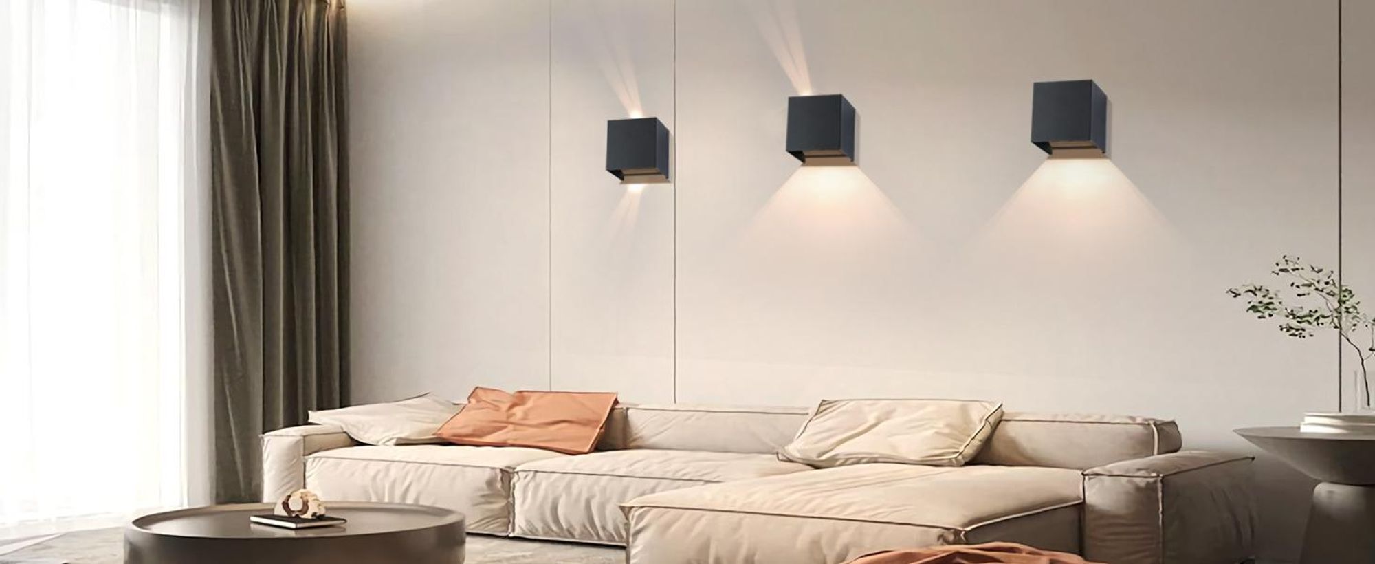 ZMH Led Wandleuchte 2ER Aussen Schwarz Wandlampe G9 Warmweiß Modern Up Down IP65 Wasserdicht Außenwandleuchte Einstellbarer Strahl Flurlampe