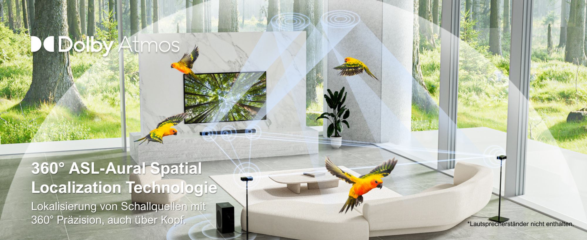 ULTIMEA 5.1.2 Kanal Soundbar für TV Geräte mit Dolby Atmos, Heimkino Surround Soundsystem mit Subwoofer für Kino Sound, HDMI/Opt/Bluetooth