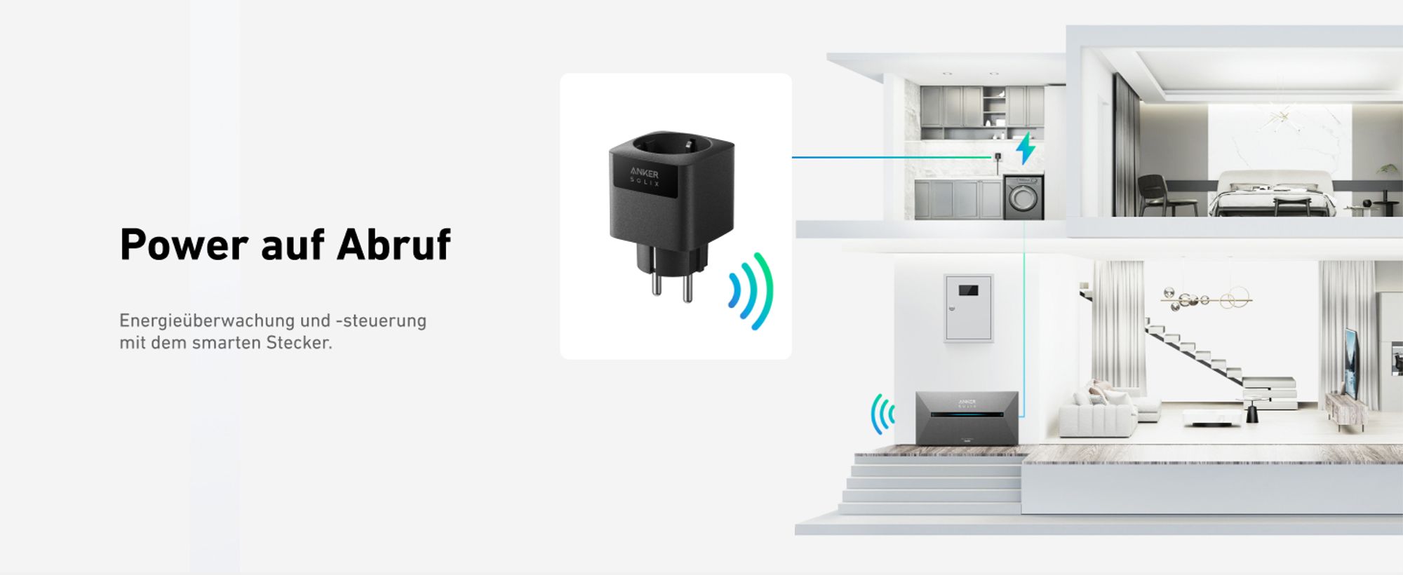 Anker SOLIX Smart Plug für Balkonkraftwerk,Solarbank 2 Serie, 4er-Pack