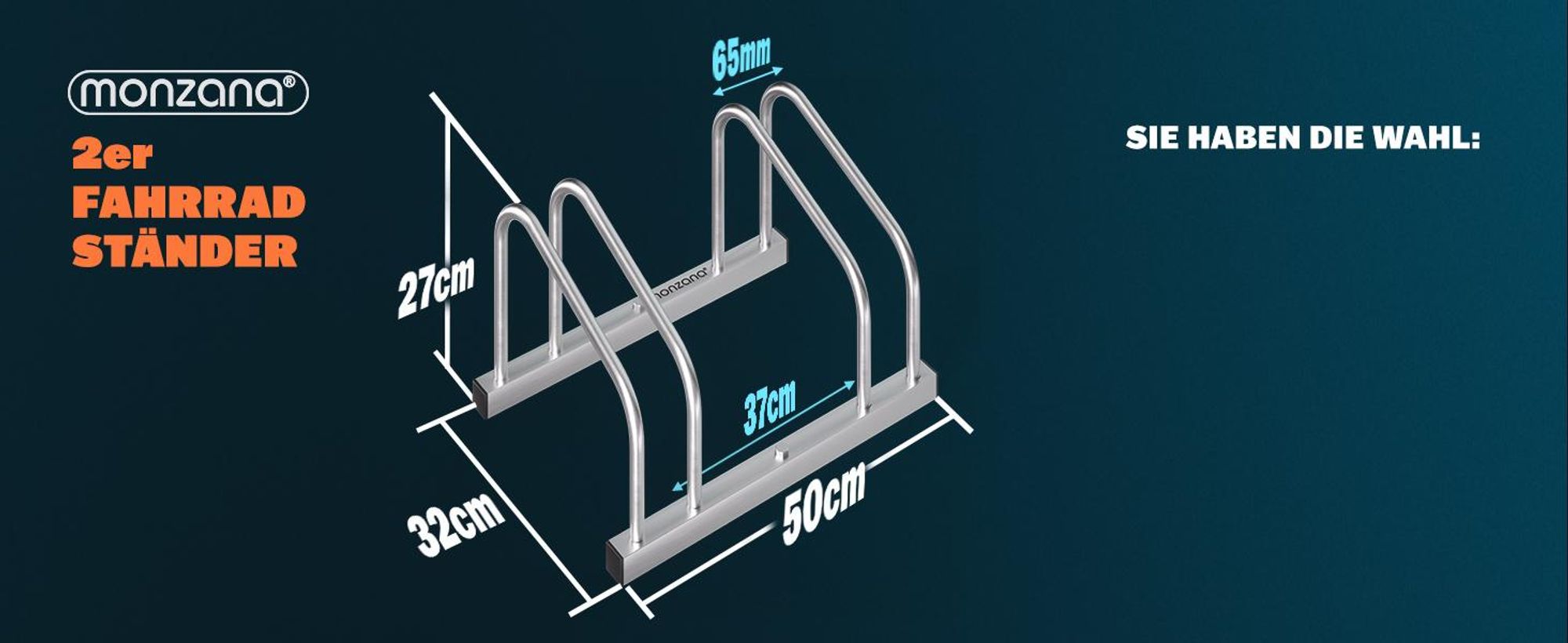 MONZANA Fahrradständer für 6 Fahrräder