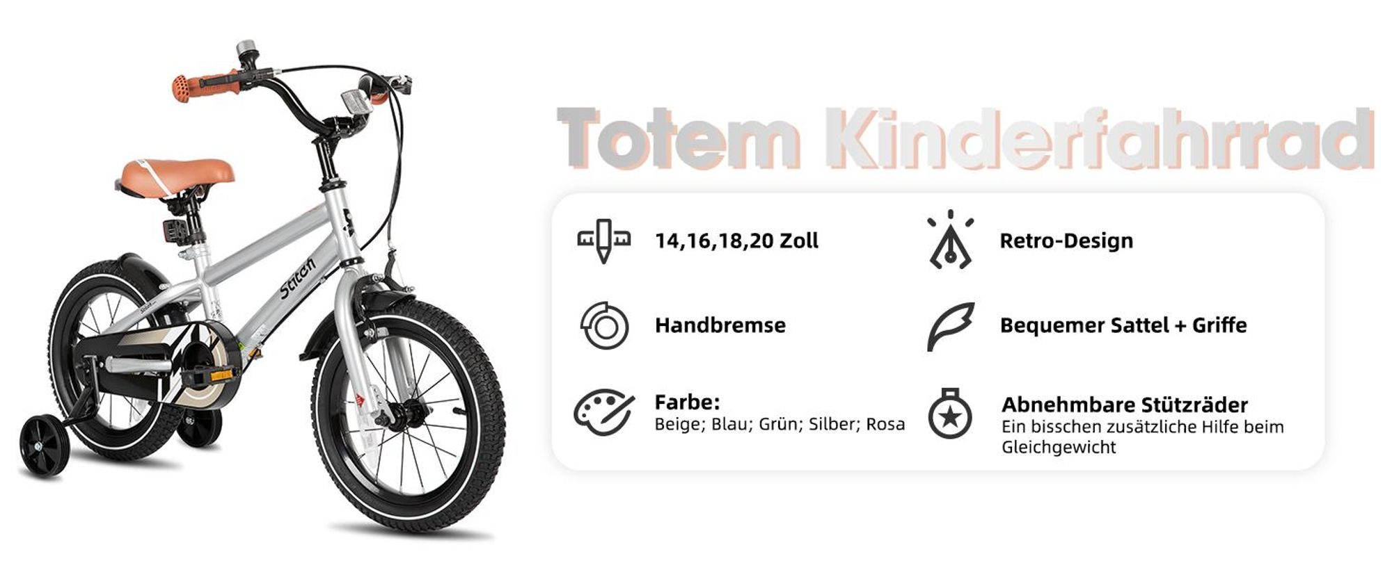 STITCH 14/16/18/20 Zoll Kinderfahrrad fr 3-13 Jahr Jungen