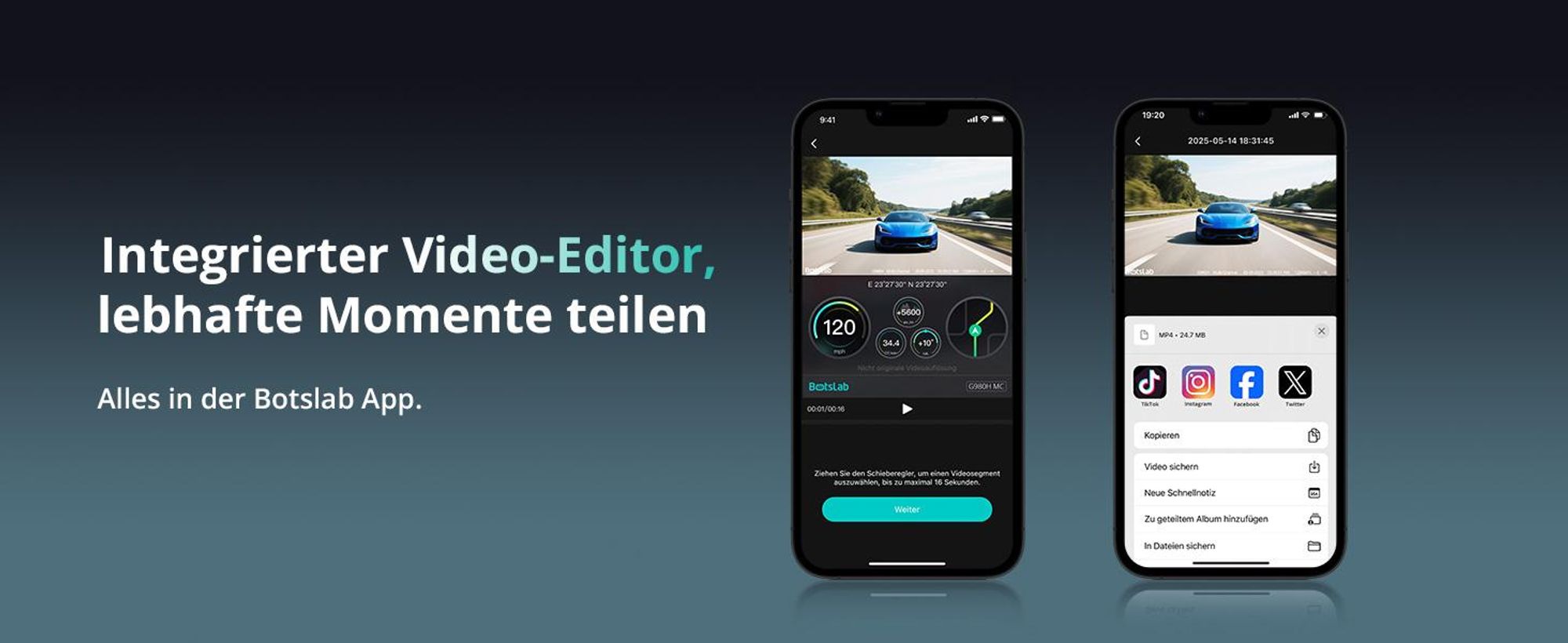 BOTSLAB 4 Kanal Dashcam Auto Vorne Hinten, 4 Channel 3K+3 * 1080P, Autokamera mit 128GB SD Karte, GPS 5GHz WiFi,3.18" IPS-Bildschirm,Super Nachtsicht