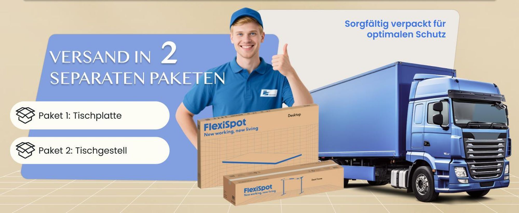 FLEXISPOT E1 Pro Elektrisch Höhenverstellbarer Schreibtisch 160x80cm 25MM EINTEILIGE TISCHPLATTE Doppelmotor 120KG Tragkraft, 4 Speicherplätze (Weiß)