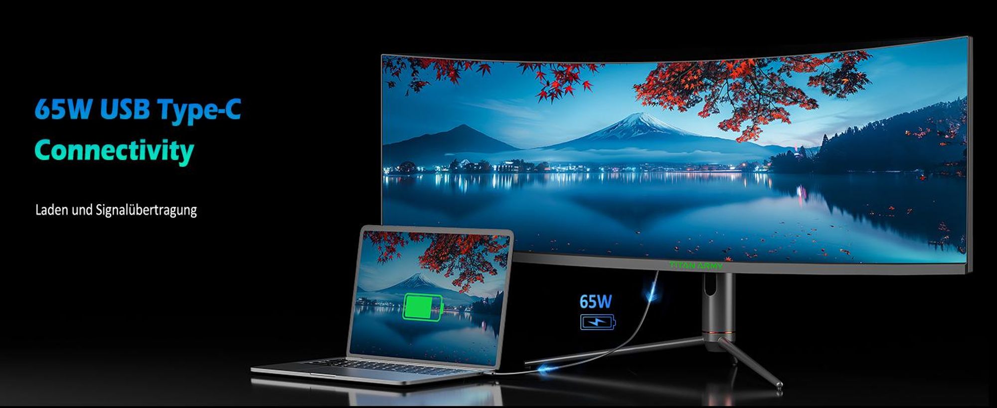 TITAN ARMY C49SHC Gaming-Monitor, 32:9, 144 Hz, C49SHC