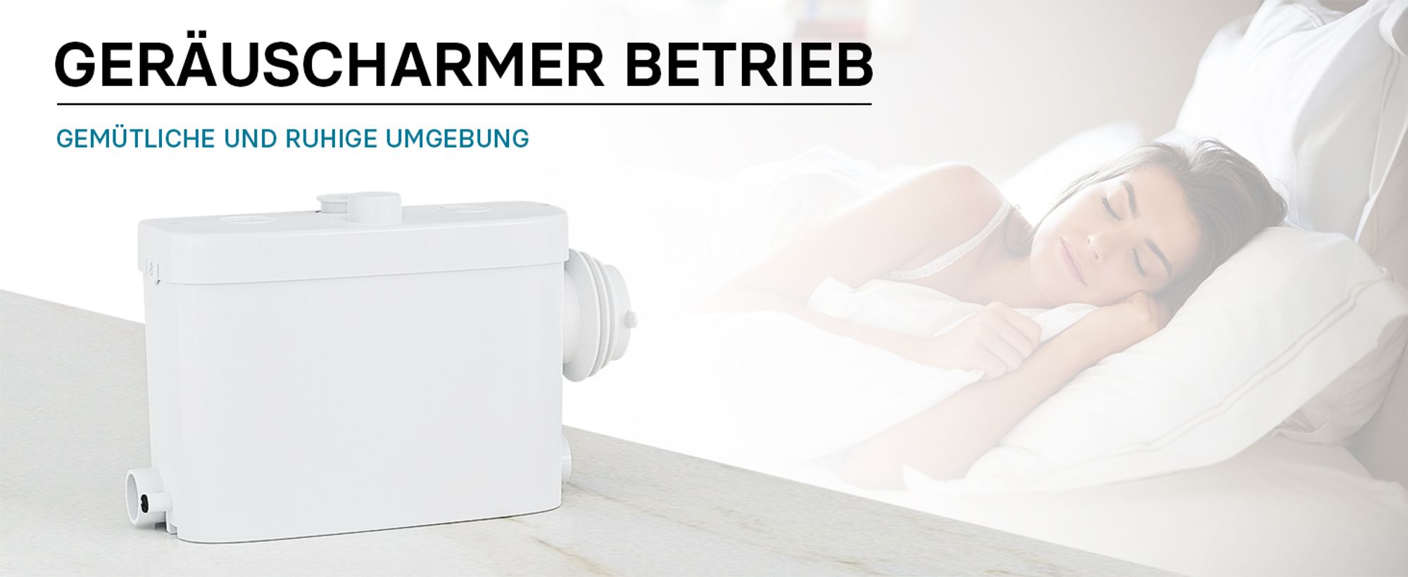 XPOtool 3/1 Kleinhebeanlage mit seitlichem Anschluss, Hebeanlage 450 W mit Häcksler, Abwasserhebeanlage bis 7,5 m, Fäkalienhebeanlage für WC und Dusche