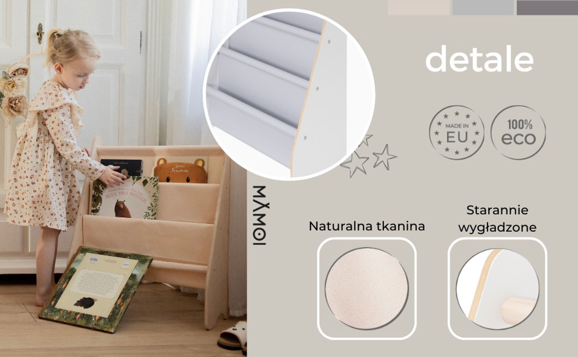 MAMOI® półka na książki dla dzieci | półka na książki dla dzieci | półka na książki dla dzieci | półka na książki do pokoju dziecięcego | półka