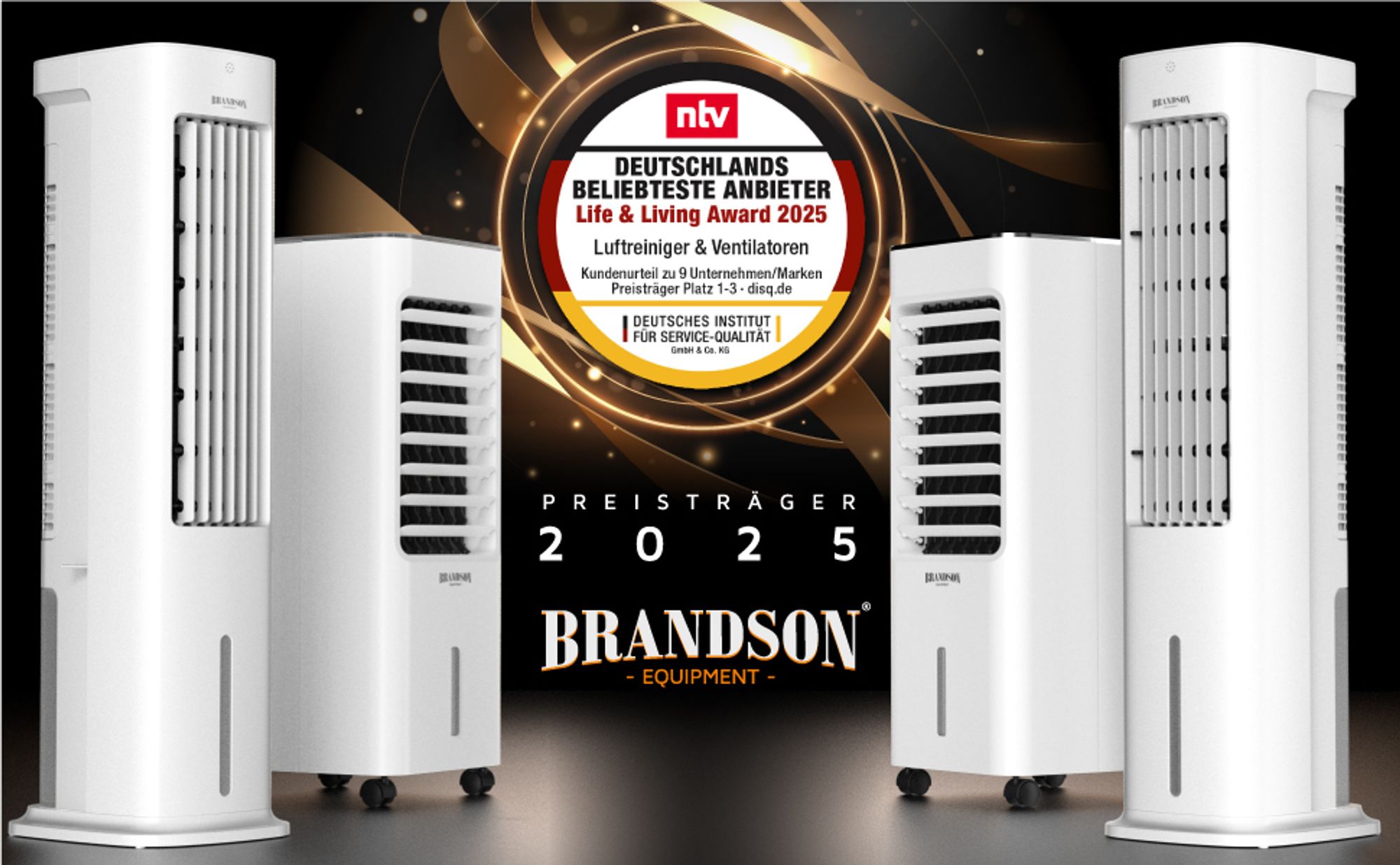 Brandson Luftkühler vor n-tv Award für Deutschlands beliebtester Anbieter