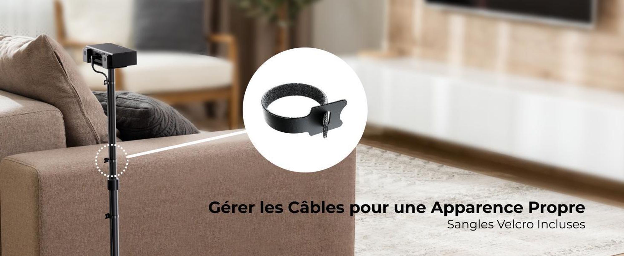 Steady S80 - 1 paire de pieds pour Nova S80 soundbar Pied d'enceinte