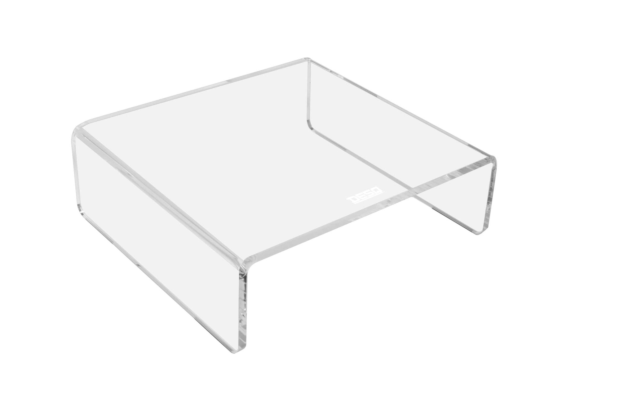 DESQ 1539 Stojan na monitor - průhledný akrylát - max. 15 kg - 22 x 20 x 7 cm