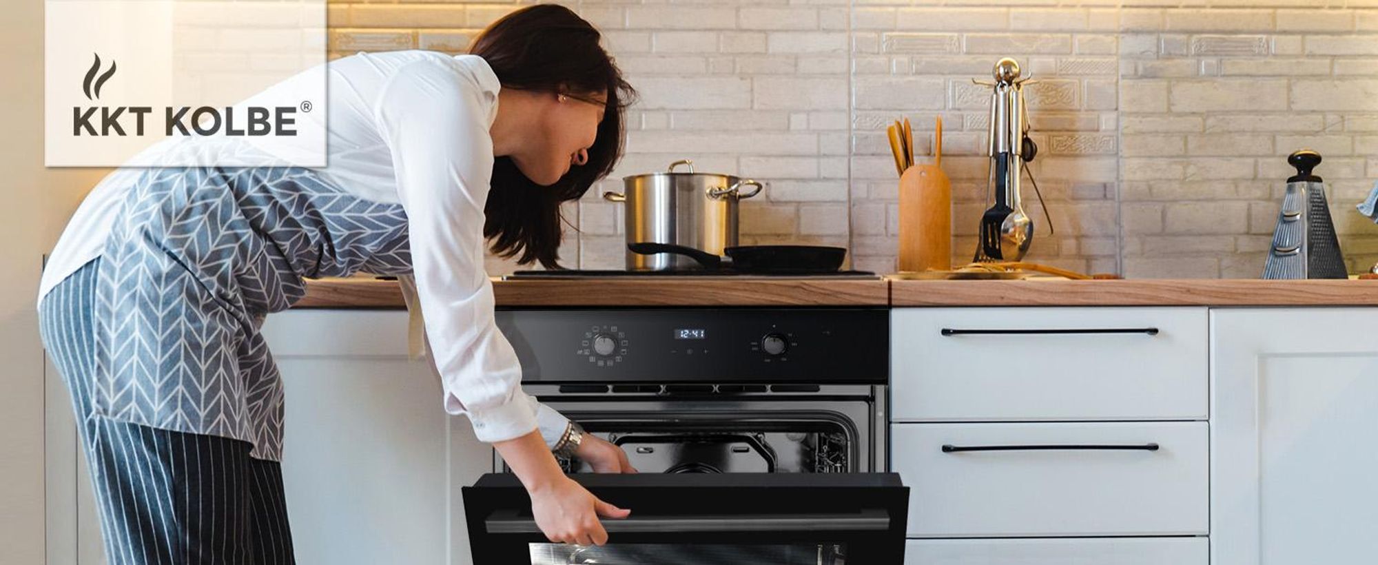 KKT KOLBE AirFryer Einbaubackofen BO8005FB, 60 cm, Full-Black-Design Autark, 70 L, 3 kW, Pizzafunktion, Umluft, Heißluft, Automatik-Timer, Wärmeschutzverglasung, Kindersicherung, Drehwahlregler