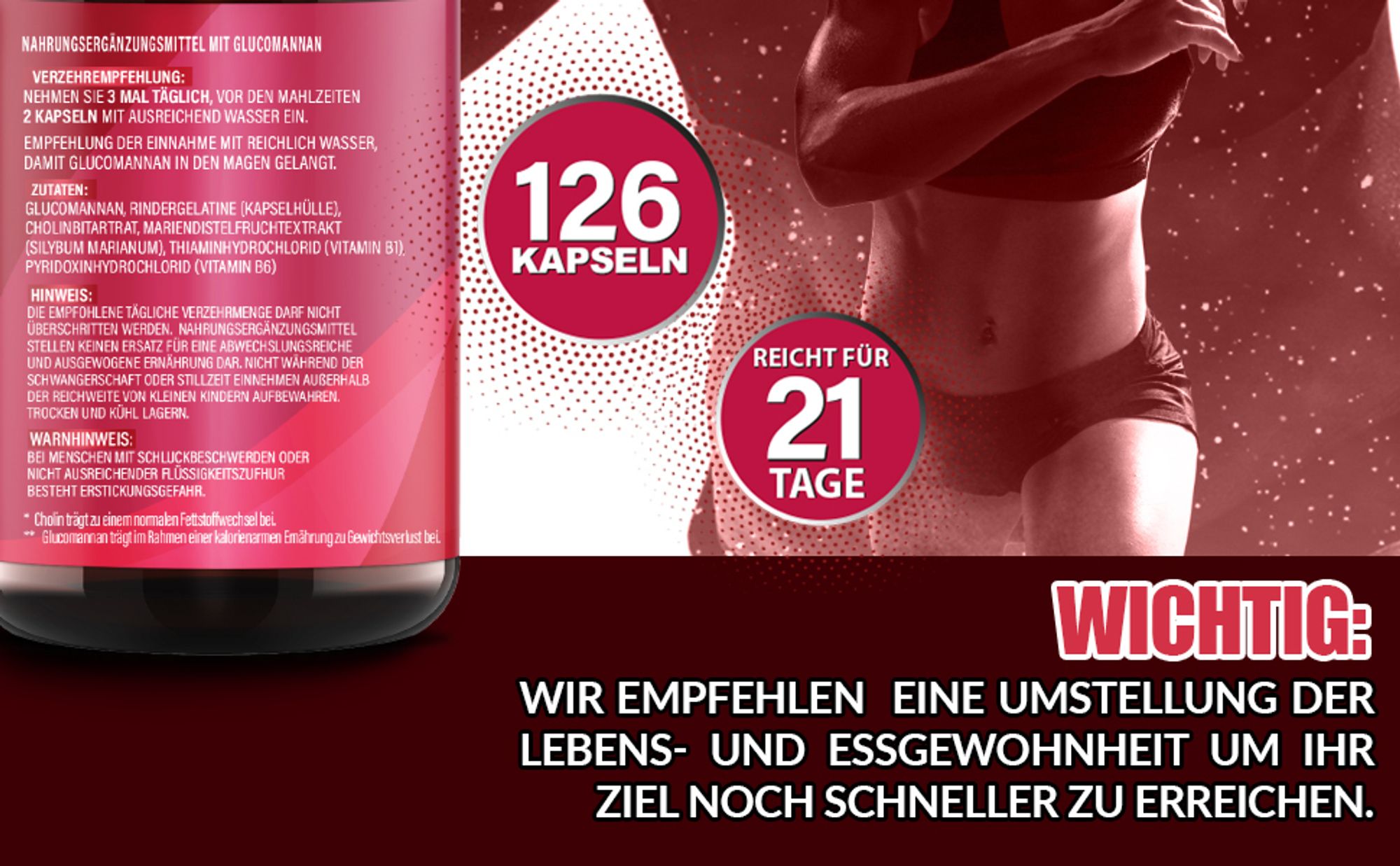 Enolenia® SlimEXin Premium - hilft gegen Hungеrgefühl – Appеtitzügler – schnell abnеhmen – natürliche Inhaltsstoffe für Frauen + Männer
