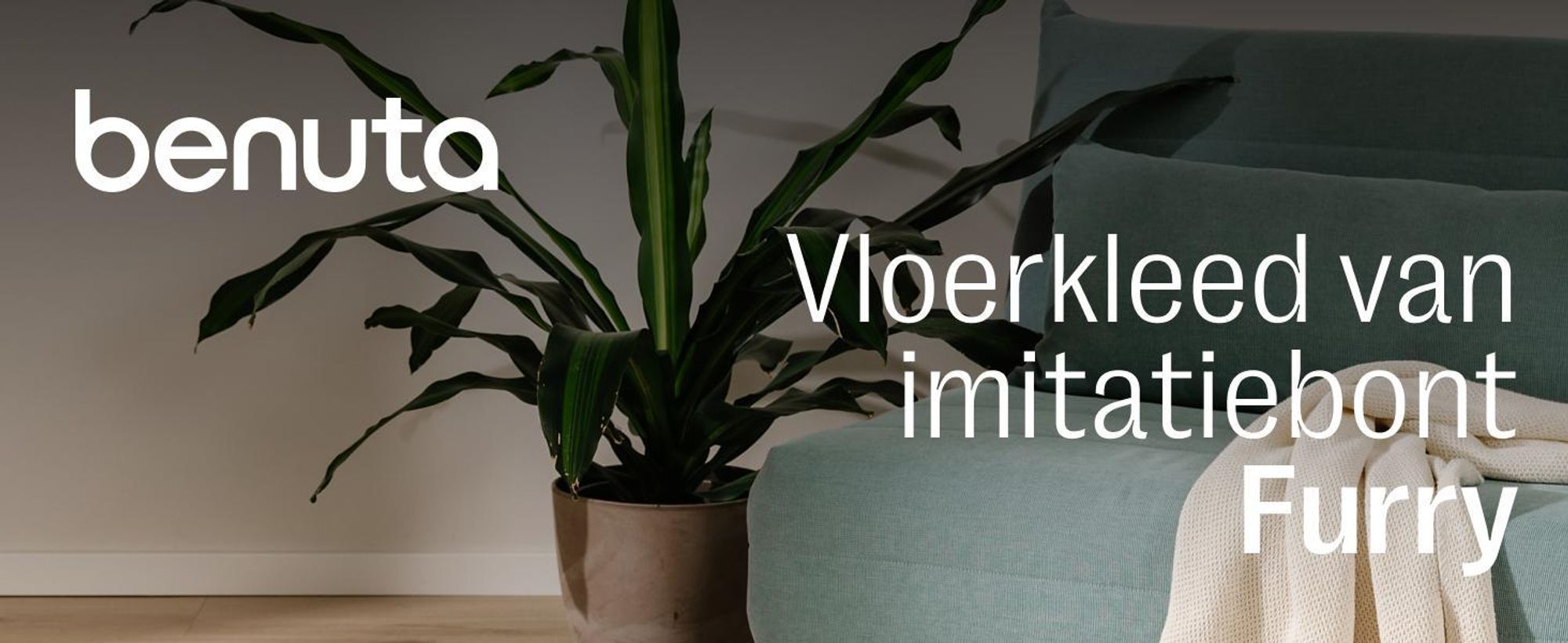 benuta vloerkleed woonkamer Furry Crème 80x300 cm Vachtkleed Woonkamerkleed Loper Antislip Wasbaar Hoogpolig Zacht Pluche Shaggy