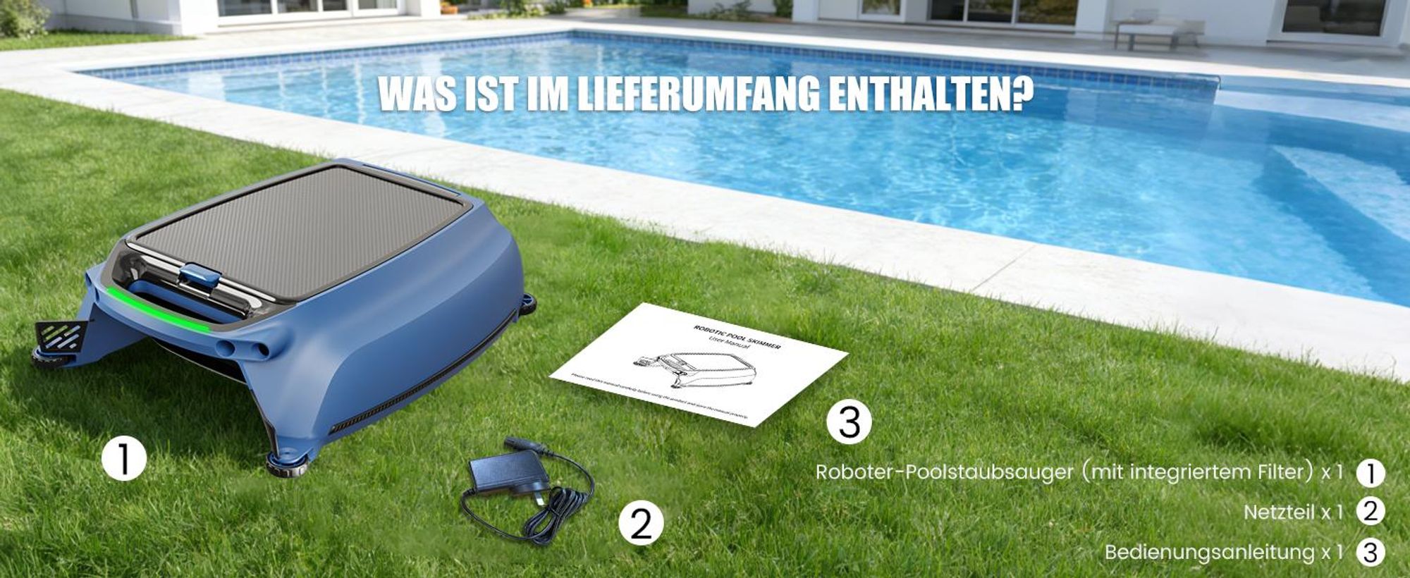 AIRROBO SP200 Poolroboter Roboter-Poolreiniger für die Wasseroberfläche