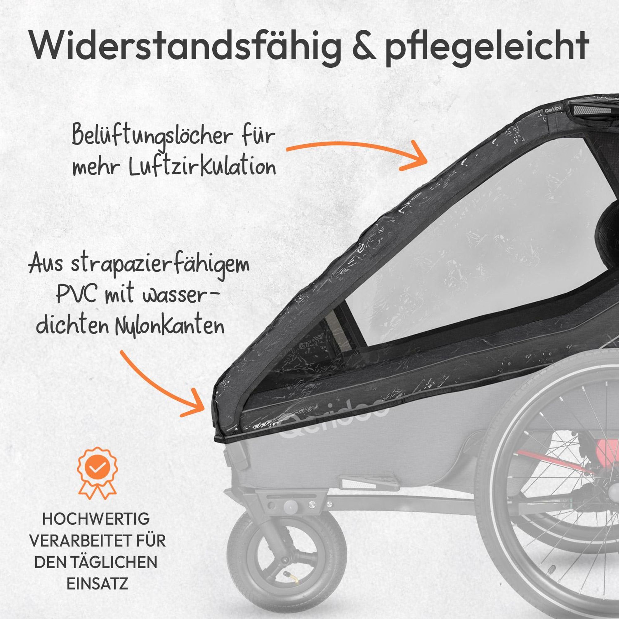 Qeridoo Regenschutz Kidgoo 2 / Kidgoo 2 Sport