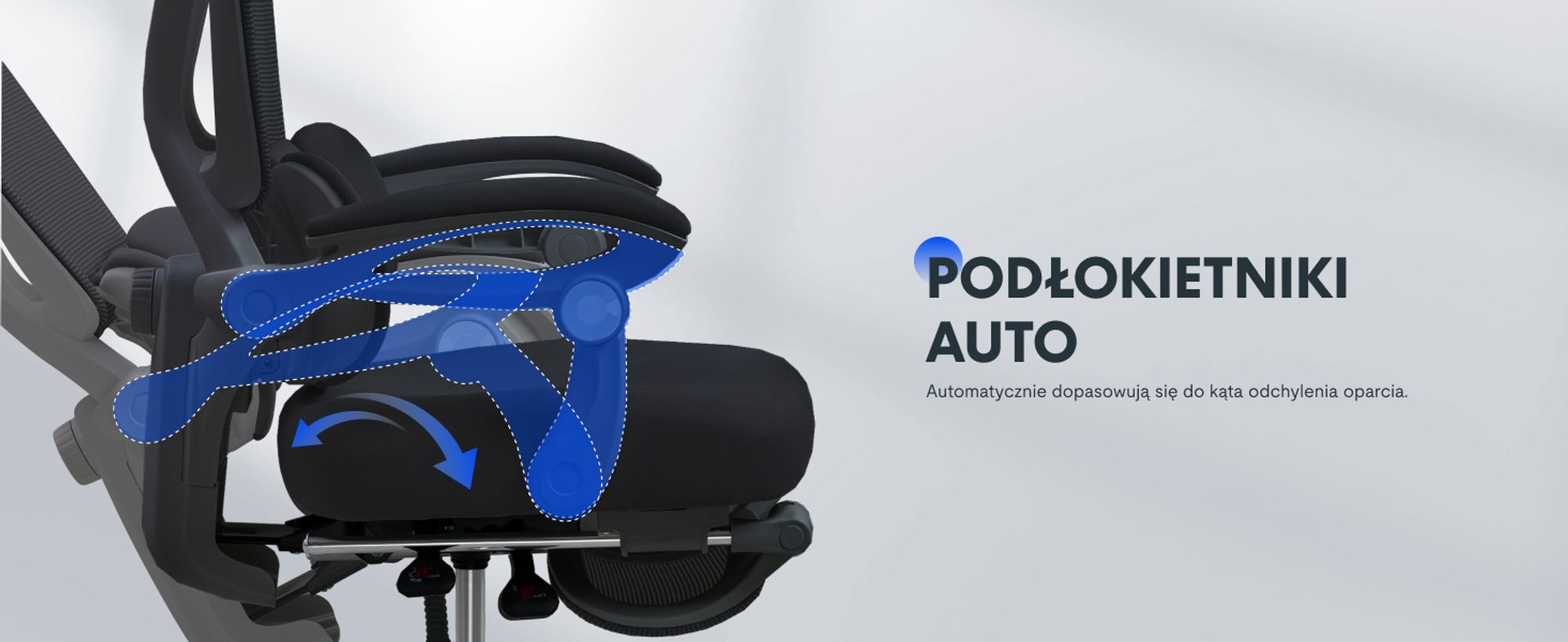 Ergonomiczne krzesło biurowe FLEXISPOT z zagłówkiem 3D, regulowanym podparciem lędźwi, funkcją bujania 90-135°, łączonymi podłokietnikami, podnóżkiem, 136 kg, czarne
