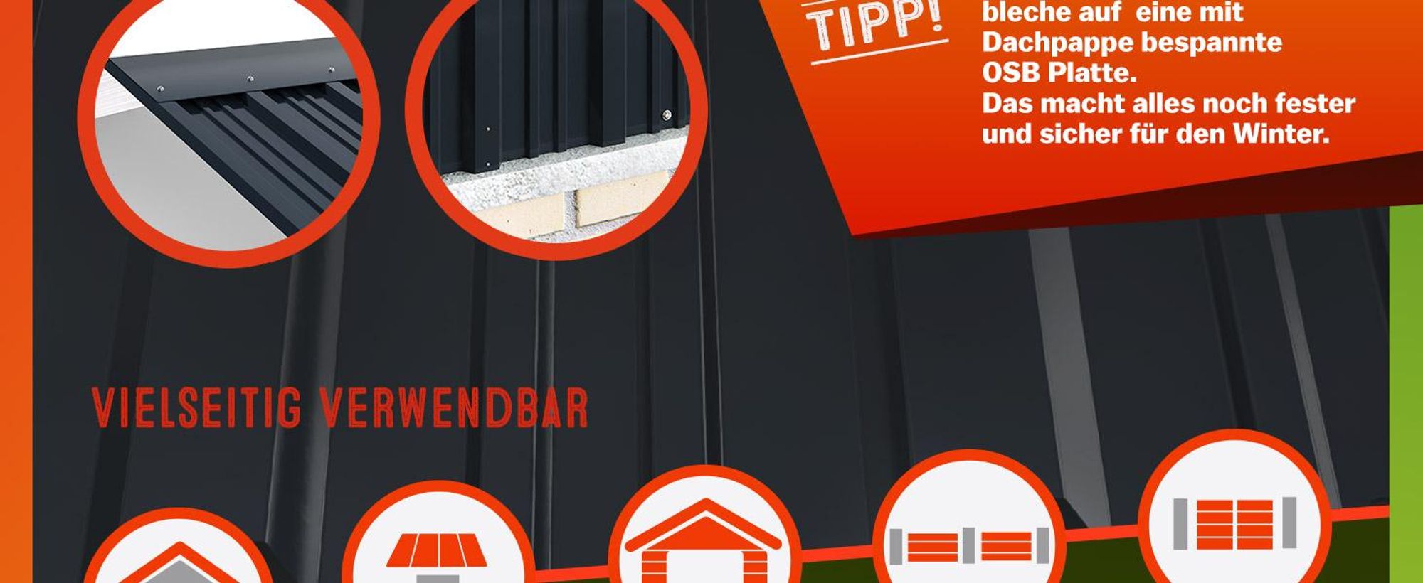 GARDEBRUK® 12x Trapezbech 129x46cm