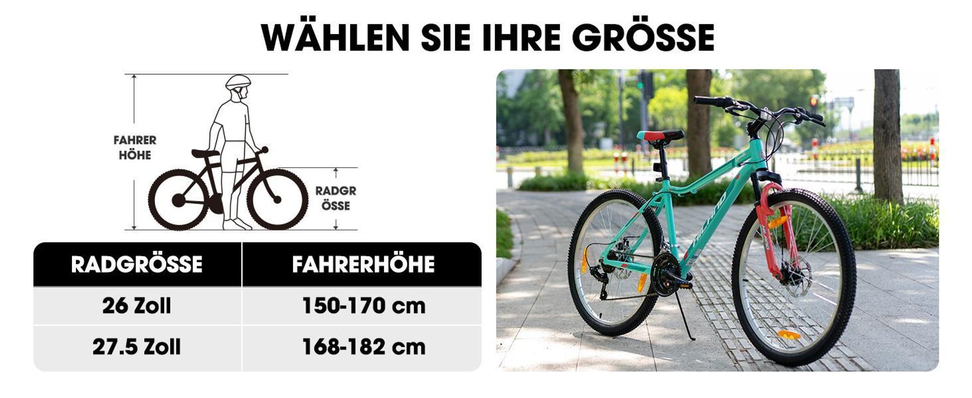 Hiland Damen Mountainbike 26 Zoll, Aluminium Rahmen 18 Gang MTB für Frauen, Damen und Mädchen Mountainbike mit Doppelscheibenbremse Federgabel