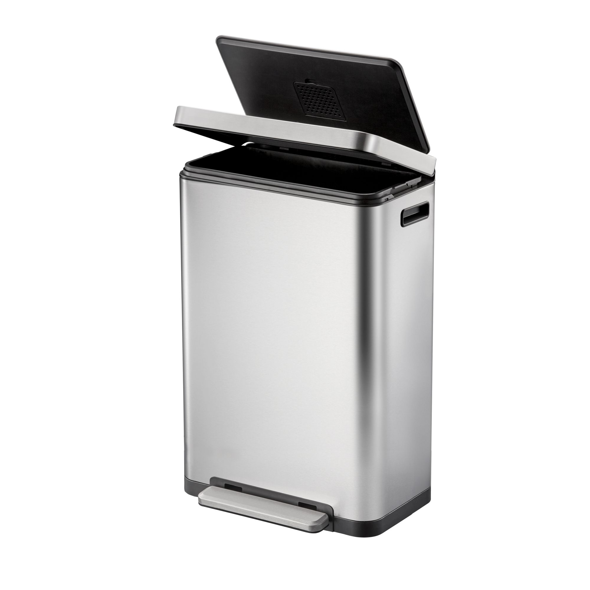 EKO - X-Cube Treteimer 30 Liter - Stainless steel Polypropylene  - Matt Edelstahl