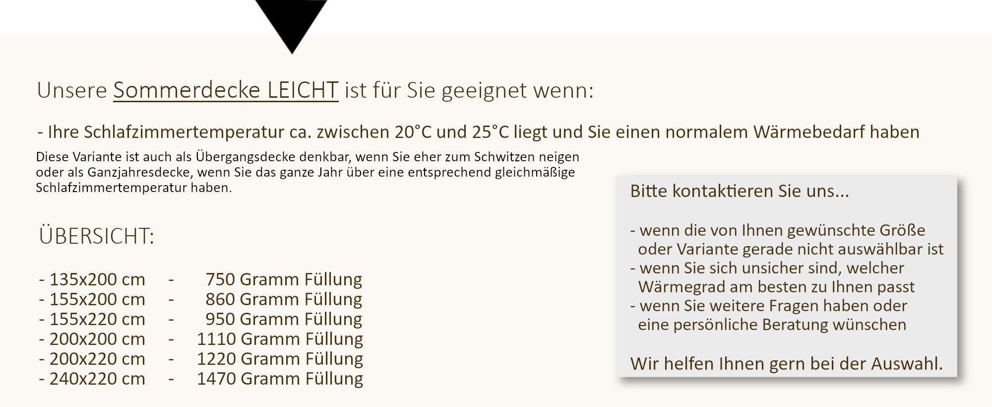 Wildseide extra leichte Sommerdecke Kuschelzeit in 135x200 cm 100% Seide