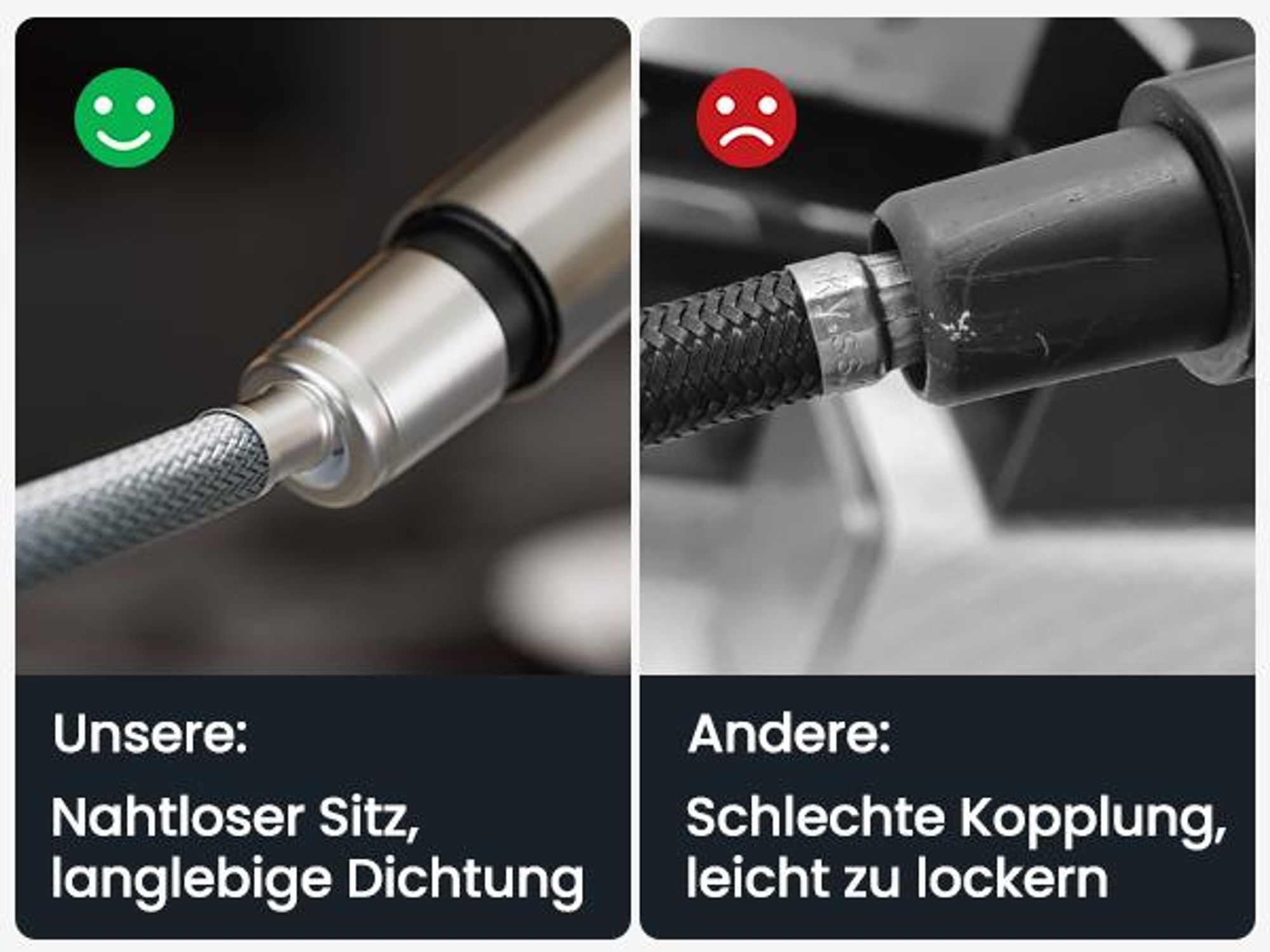 CECIPA MAX Küchenarmatur Ausziehbare Küchenarmatur mit Brause, Hochdruck-Mischbatterie für die Küche mit 2 Strahlarten, Spültischarmatur aus Edelstahl