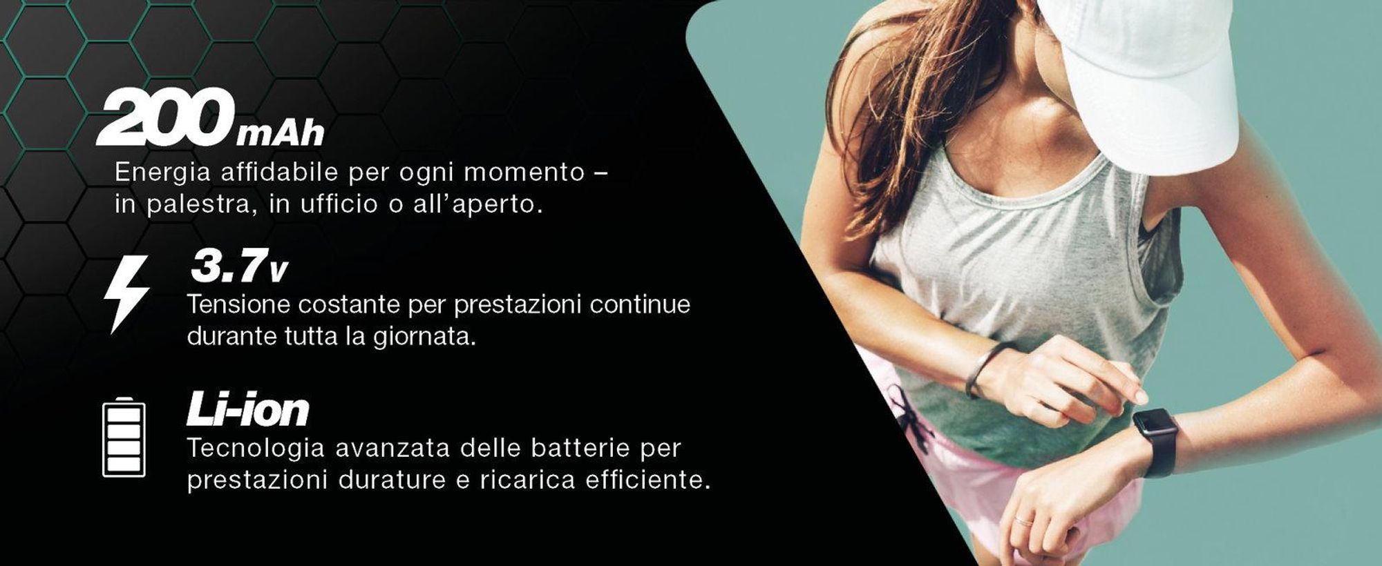 CELLONIC 1x Batteria per Smartwatch e braccialetto fitness Compatibile con Garmin Approach S2, Forerunner 110, Forerunner 210, 361-00047-00 – (200mAh, 3.7V)