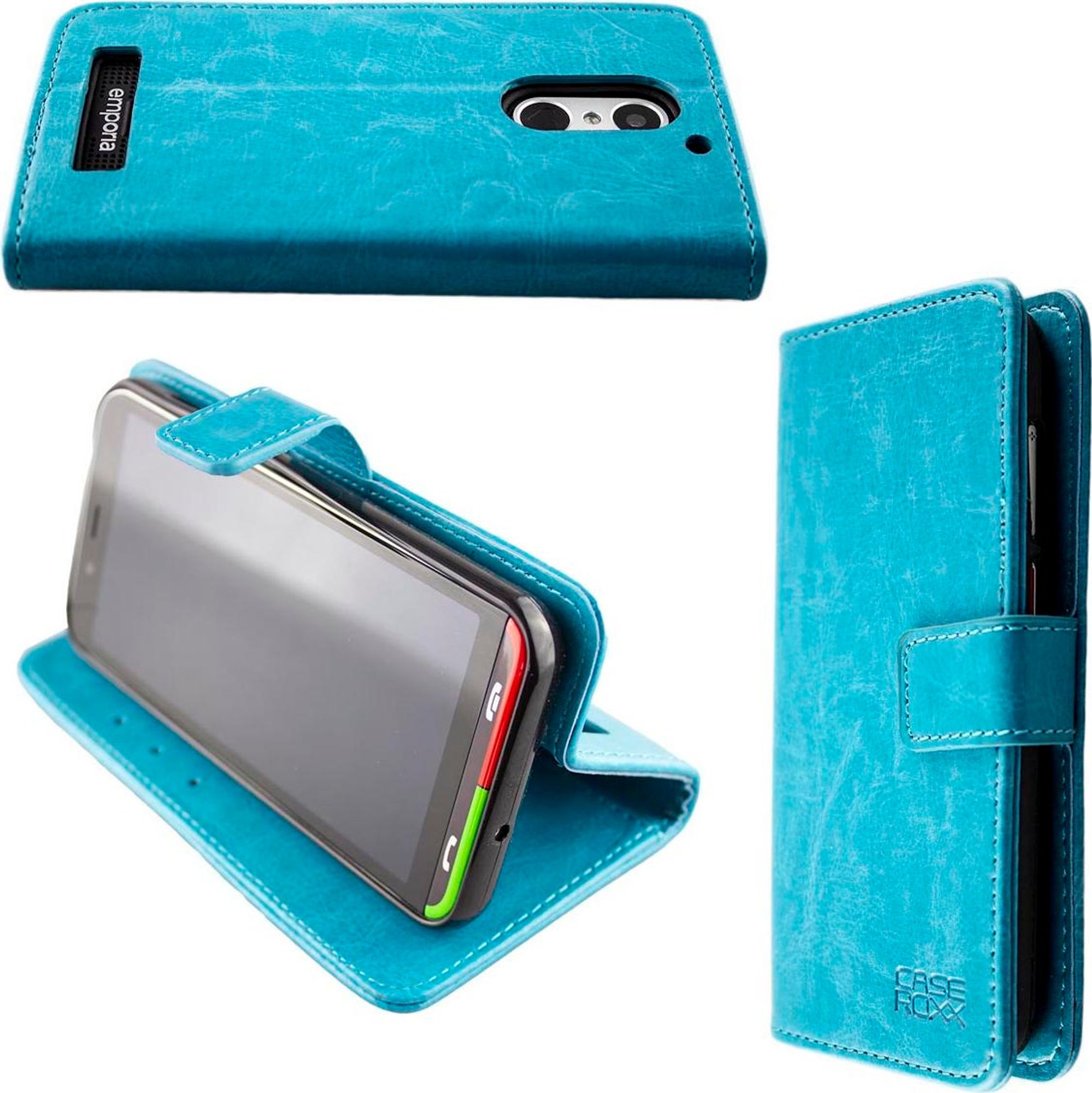 caseroxx Handy Hülle Tasche kompatibel mit Emporia Supereasy Bookstyle-Case Wallet Case Bild 1