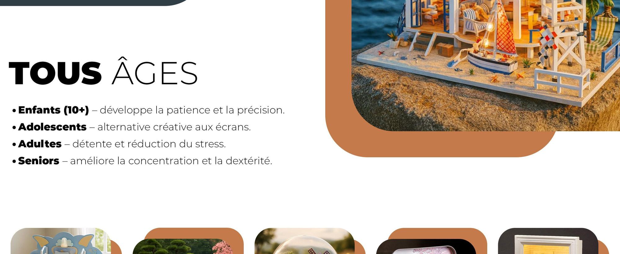 Maison Miniature, Habarri, Maison de Poupées, DIY, Maison en Bois, Cadeau pour Enfants