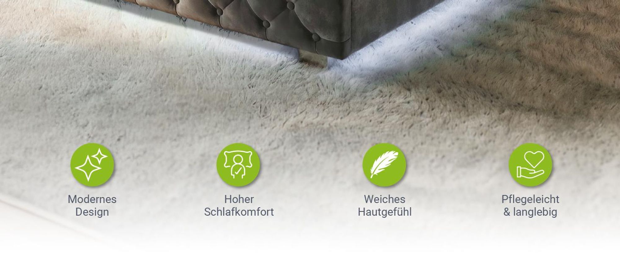 Juskys Polsterbett Nizza 140x200 cm Grau - Bettgestell mit Lattenrost, Stauraum & LED Beleuchtung - Bett mit Samtbezug & Chesterfield-Steppung