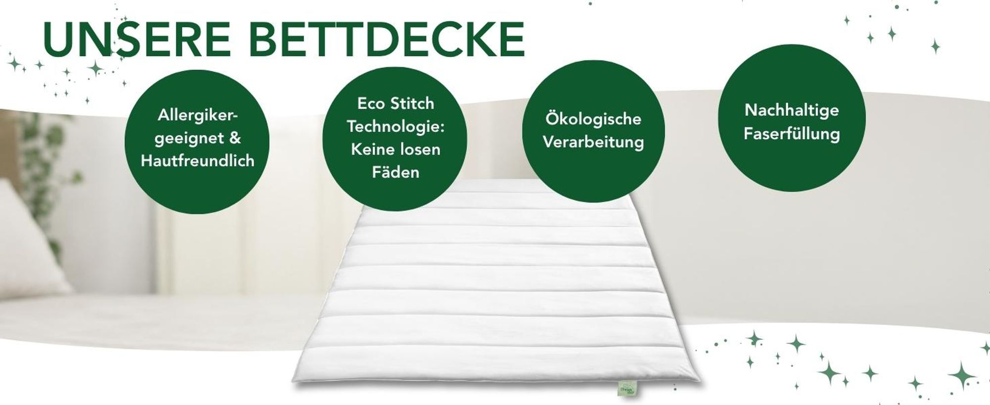 Set van 2 dekbedovertrekken voor alle seizoenen | 135 x 200 cm | DREAMSTAR Eco