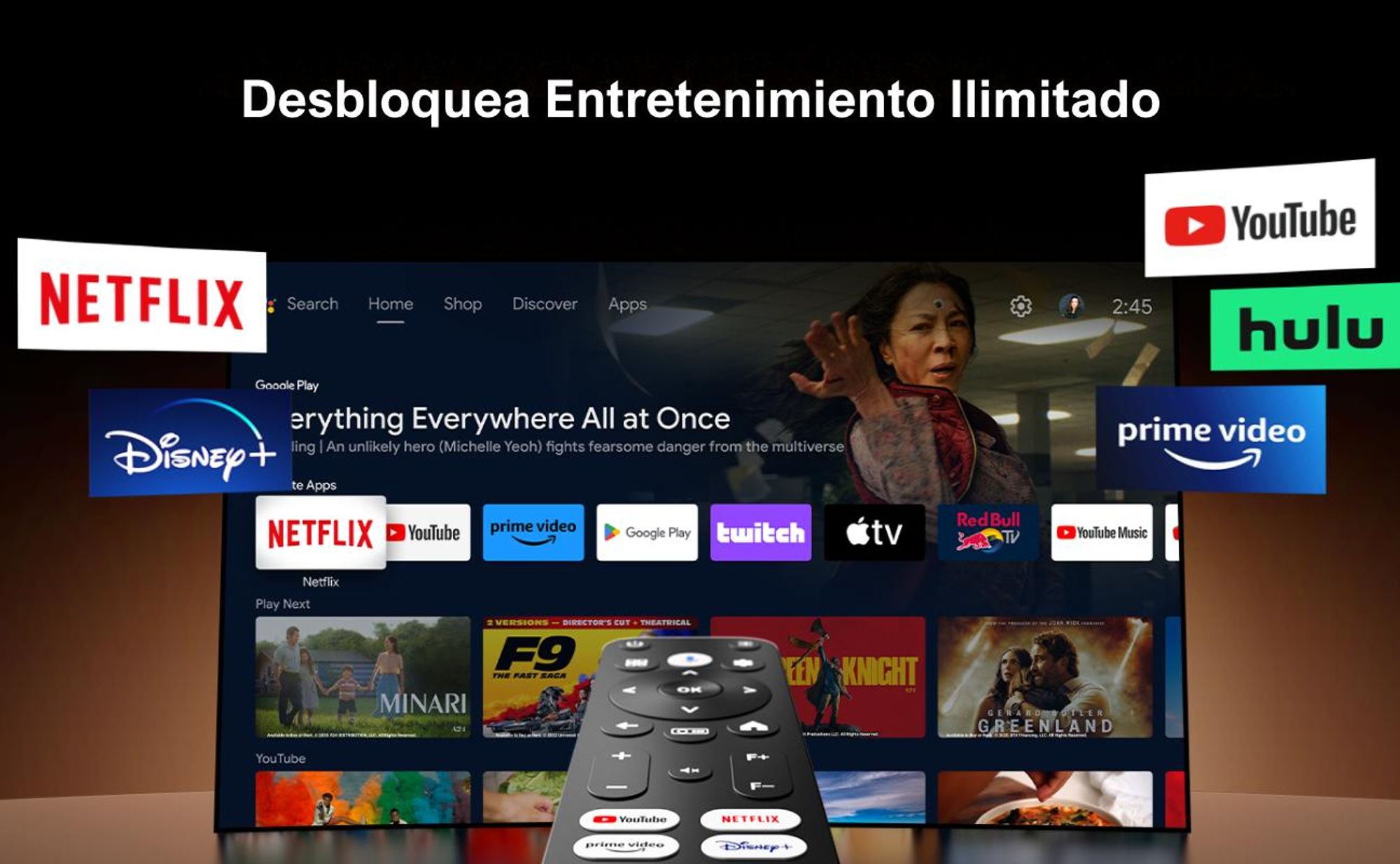 ULTIMEA Smart Beamer: Proyector Android TV 11.0 con Netflix, compatible con resolución 4K, diseño con gimbal de 90°, 900 ANSI Full HD, HDR10 y HLG, Bluetooth