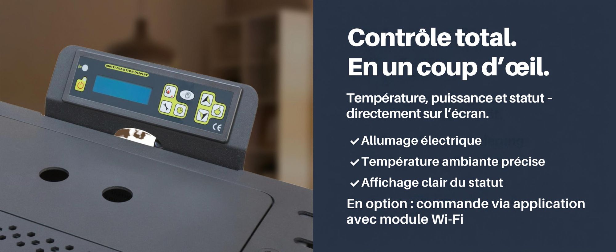Nemaxx P9 Poêle à pellets Poêle à pellets 11kW Poêle à chauffage Poêle à pellets Cheminée Chauffage à pellets Appareil de chauffage Chauffage à pellets -noir- WiFi-Ready
