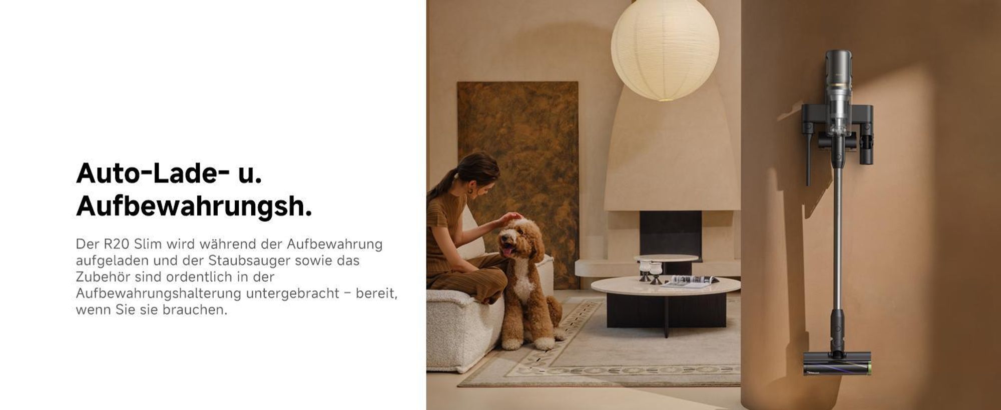 Dreame R20 Slim Kabelloser Akku Handstaubsauger,24.000Pa&190AW Saugkraft,Staubbeleuchtung,HEPA-Filterung,Anti-Verfilzungsbürste,Teppichreinigung,90Min
