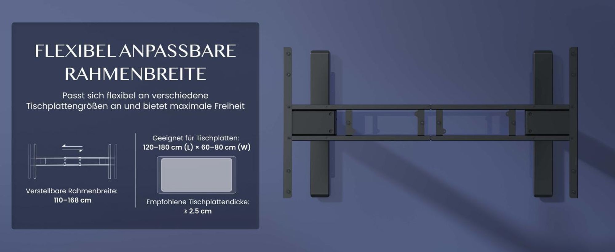 FLEXISPOT E5 Plus Höhenverstellbarer Schreibtisch 160x80cm, Doppelmotor, 25MM EINTEILIGE TISCHPLATTE, USB-Anschluss, 120KG Tragkraft, Ahorn