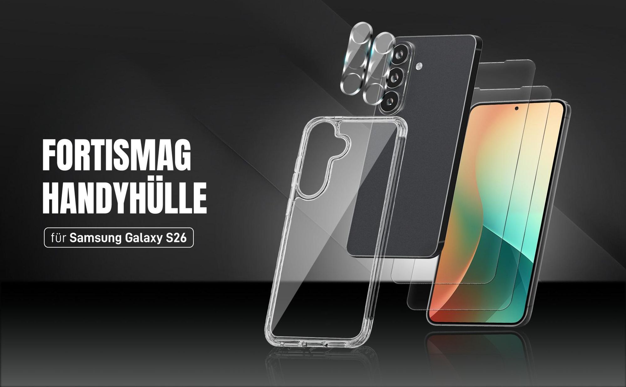 Transparente Handyhülle für Samsung Galaxy S26 aus hochwertigen Materialien