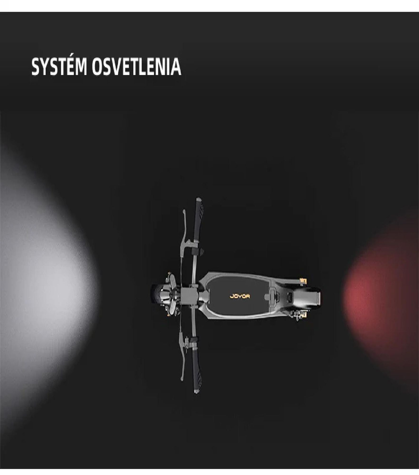 Elektrický Kolobežka JOYOR C10E - 48V10.4AH Batéria ABE Certifikát 10-palcové Pneumatiky Kotoučové Brzdy - Černá